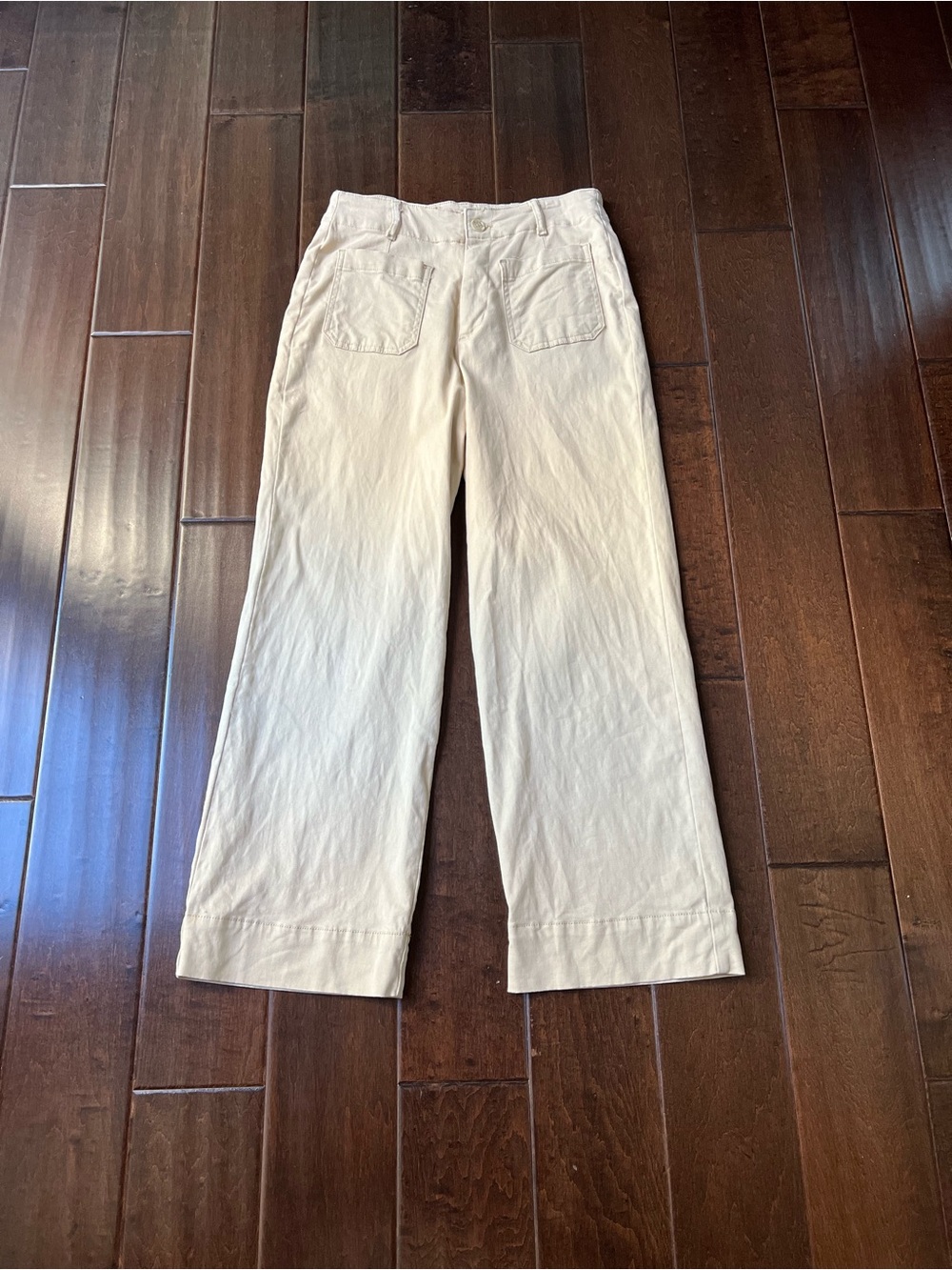 bagatelle Butter Yellow  Wide-Leg Chino Pants